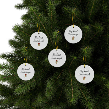 Christmas Baking Ceramic Ornaments for bakers ornament for Christmas gift bakery friends family or couples