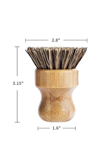 Brush bamboo cleaning.